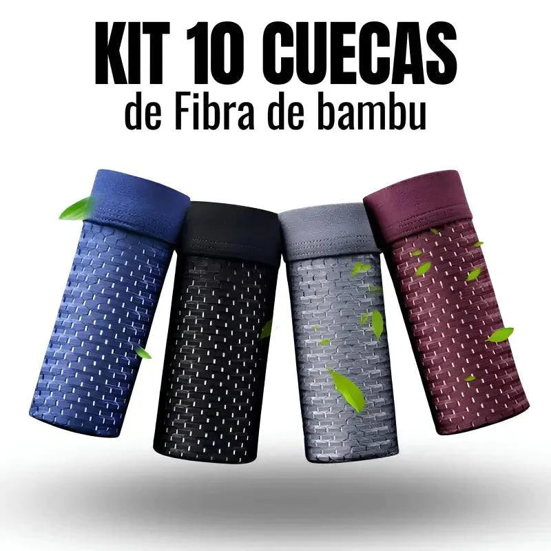 Kit 10 Cuecas de Fibra de Bambu (PAGUE 5 LEVE 10)